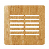 Placa p/ 12 Interruptores  (especial) 4x4 - Novara Avelã